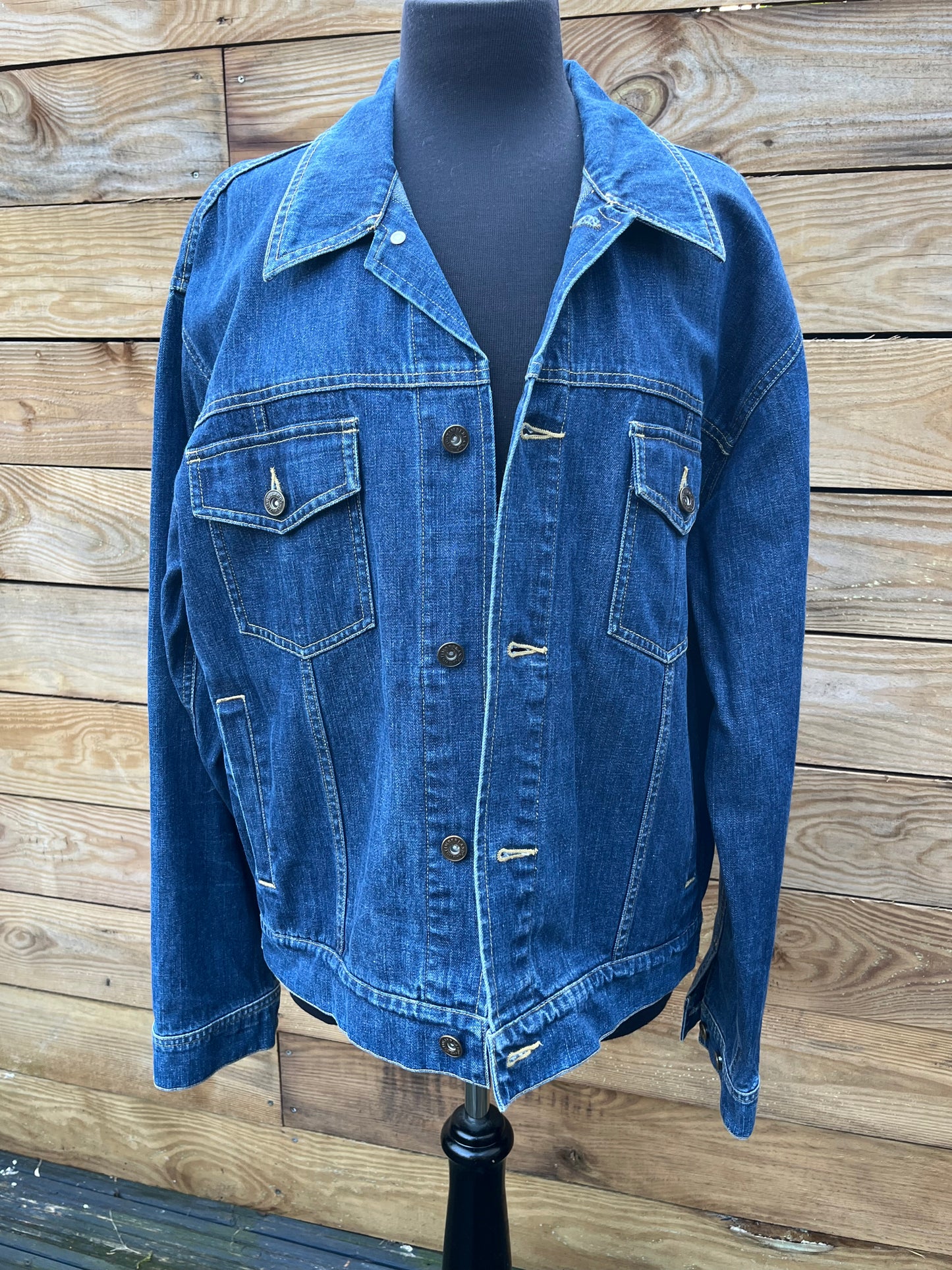 Wolf Painting Men's Denim Jacket