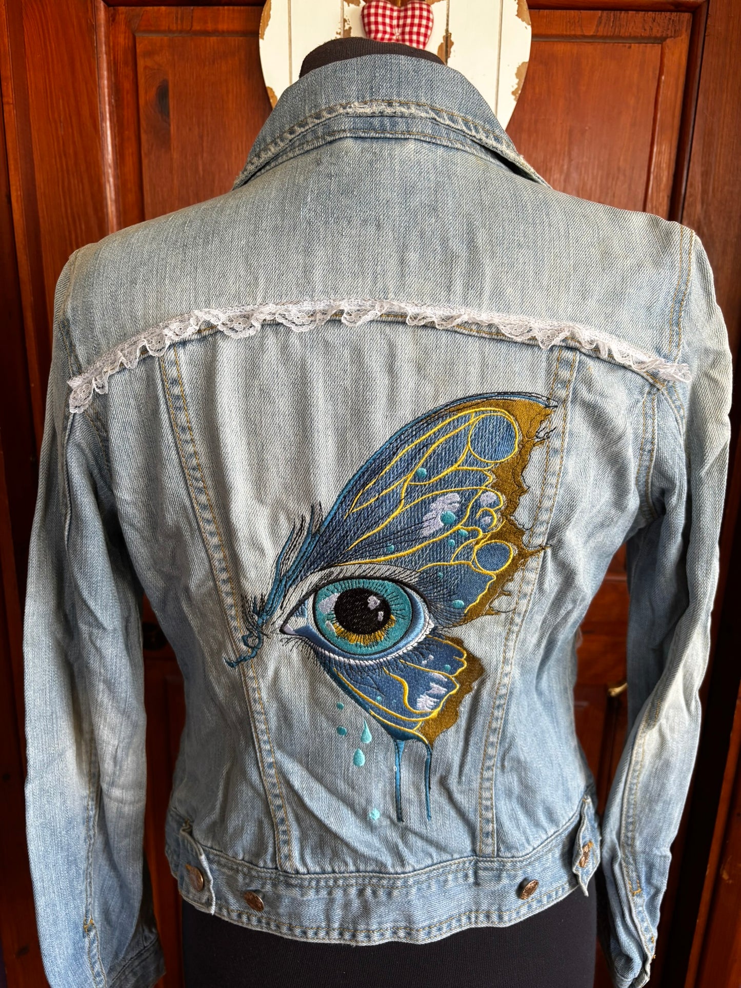 Butterfly Eye Denim Jacket