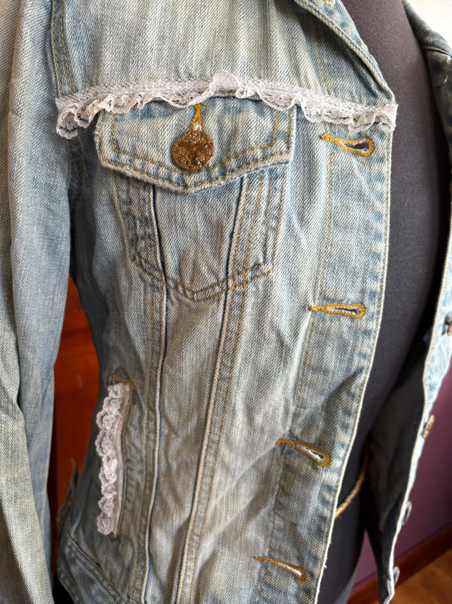 Butterfly Eye Denim Jacket