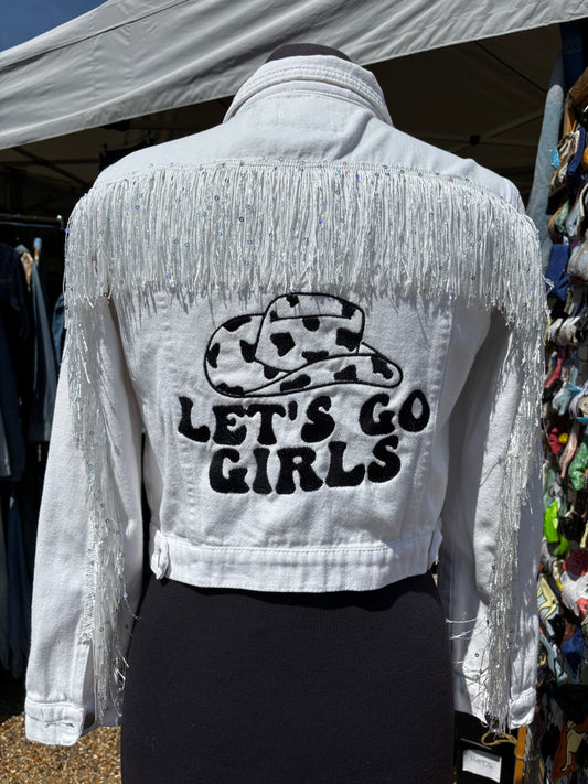 Let’s go girls fringe jacket