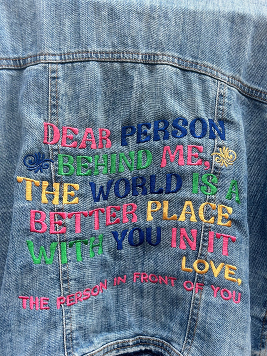 Dear person behind me quote